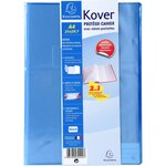 EXACOMPTA Protège cahier 21x29,7cm à rabats longs Kover coloris aléatoire