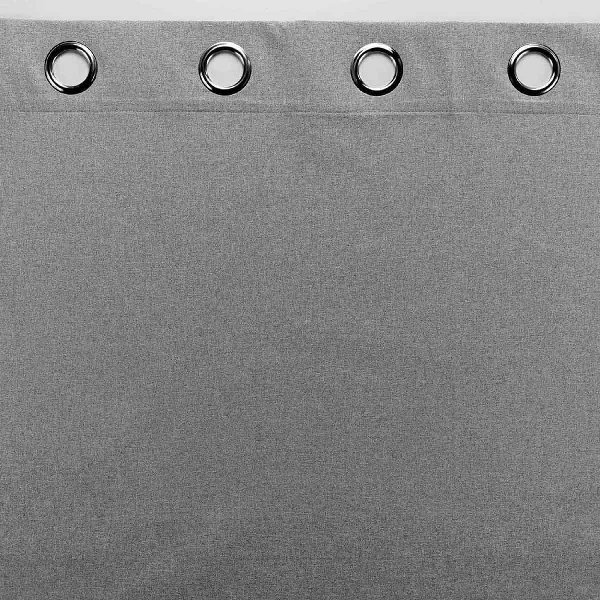 Voir la diapositive 3 : Douceur d'Intérieur Rideau occultant à œillets  occultiss  135x260cm gris