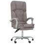 Voir la diapositive 2 : VIDAXL Fauteuil de massage inclinable de bureau Taupe Tissu