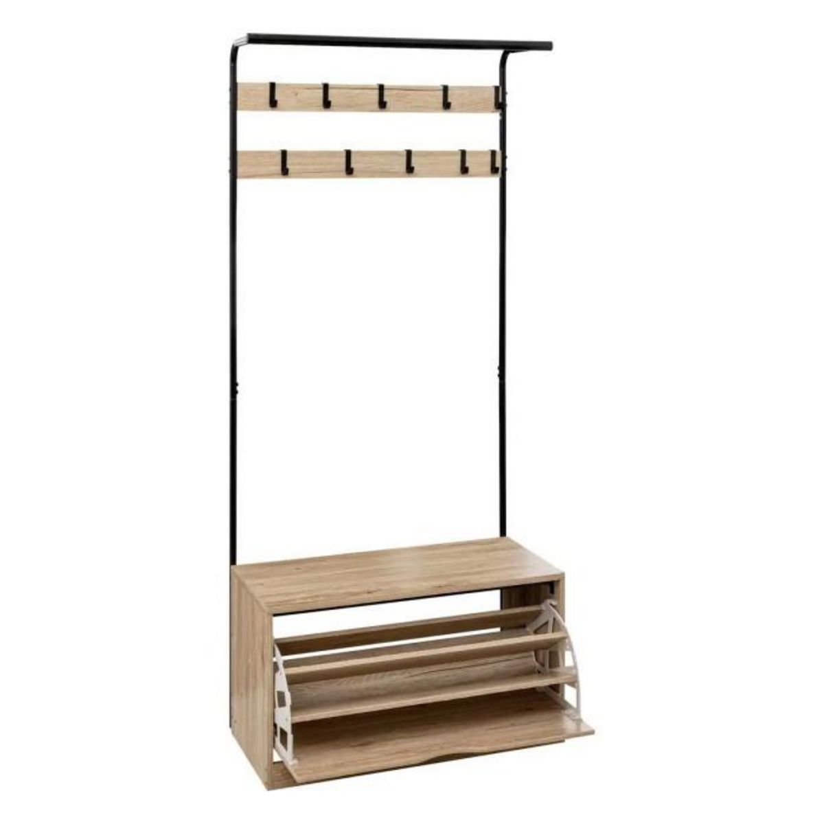 FIVE Meuble d'Entrée Vestiaire  Jano  175cm Naturel