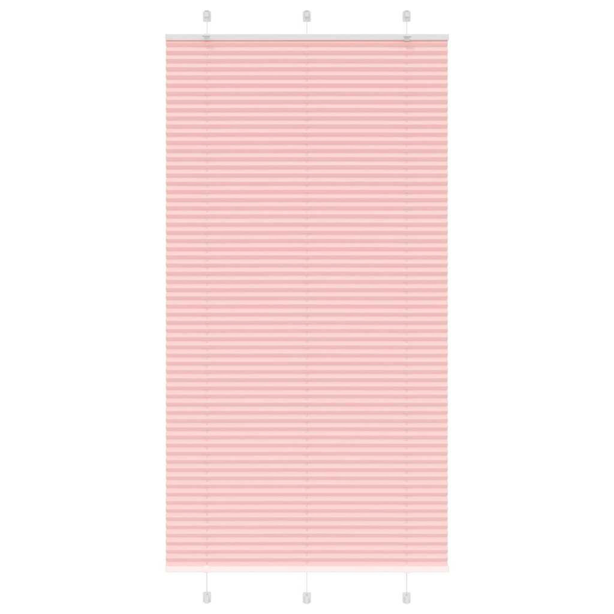 VIDAXL Store plisse rose 110x200 cm largeur du tissu 109,4cm polyester