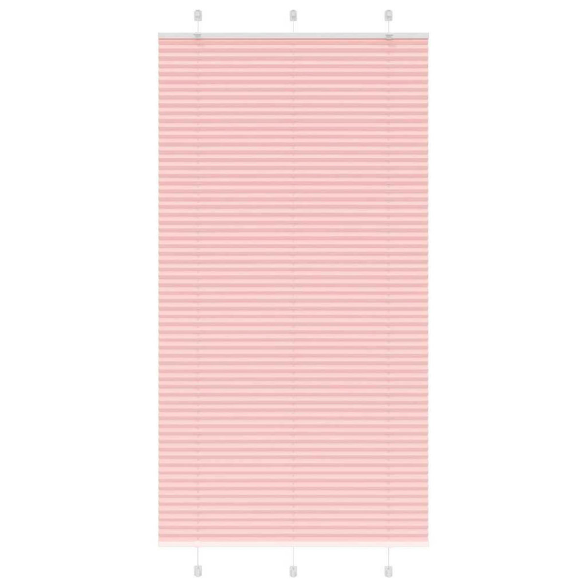 VIDAXL Store plisse rose 110x200 cm largeur du tissu 109,4cm polyester