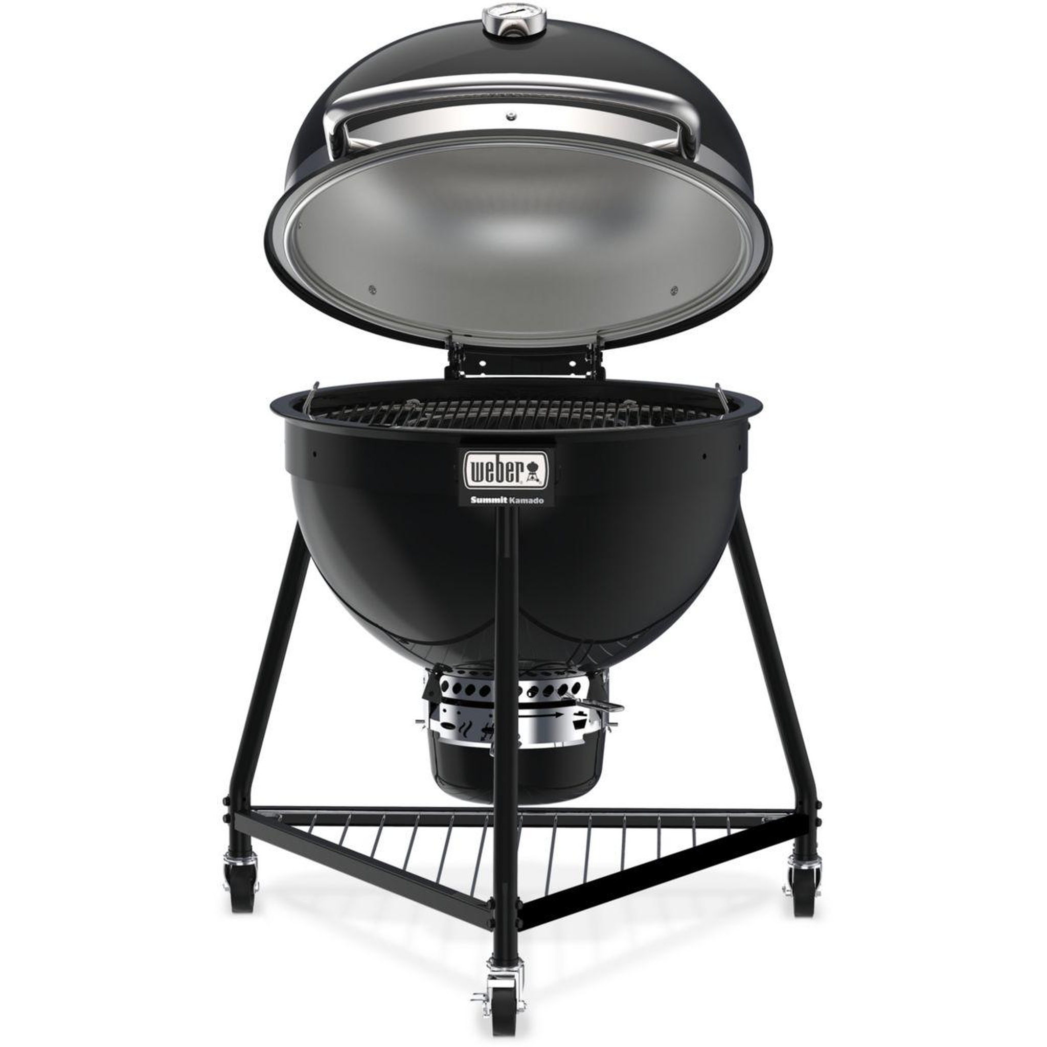 Voir la diapositive 3 : Weber Kamado summit e6 black sur pieds 61 cm