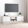 Voir la diapositive 1 : VIDAXL Meuble TV Blanc 140x35x40 cm Bois de pin massif