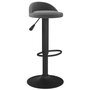 Voir la diapositive 2 : VIDAXL Tabouret de bar Gris fonce Velours