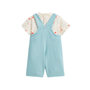 Voir la diapositive 2 : Petit Béguin Ensemble salopette bébé en éponge et t-shirt Cayo Coco