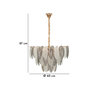 Voir la diapositive 6 : Paris Prix Lustre en Verre  Leafy  60cm Multicolore