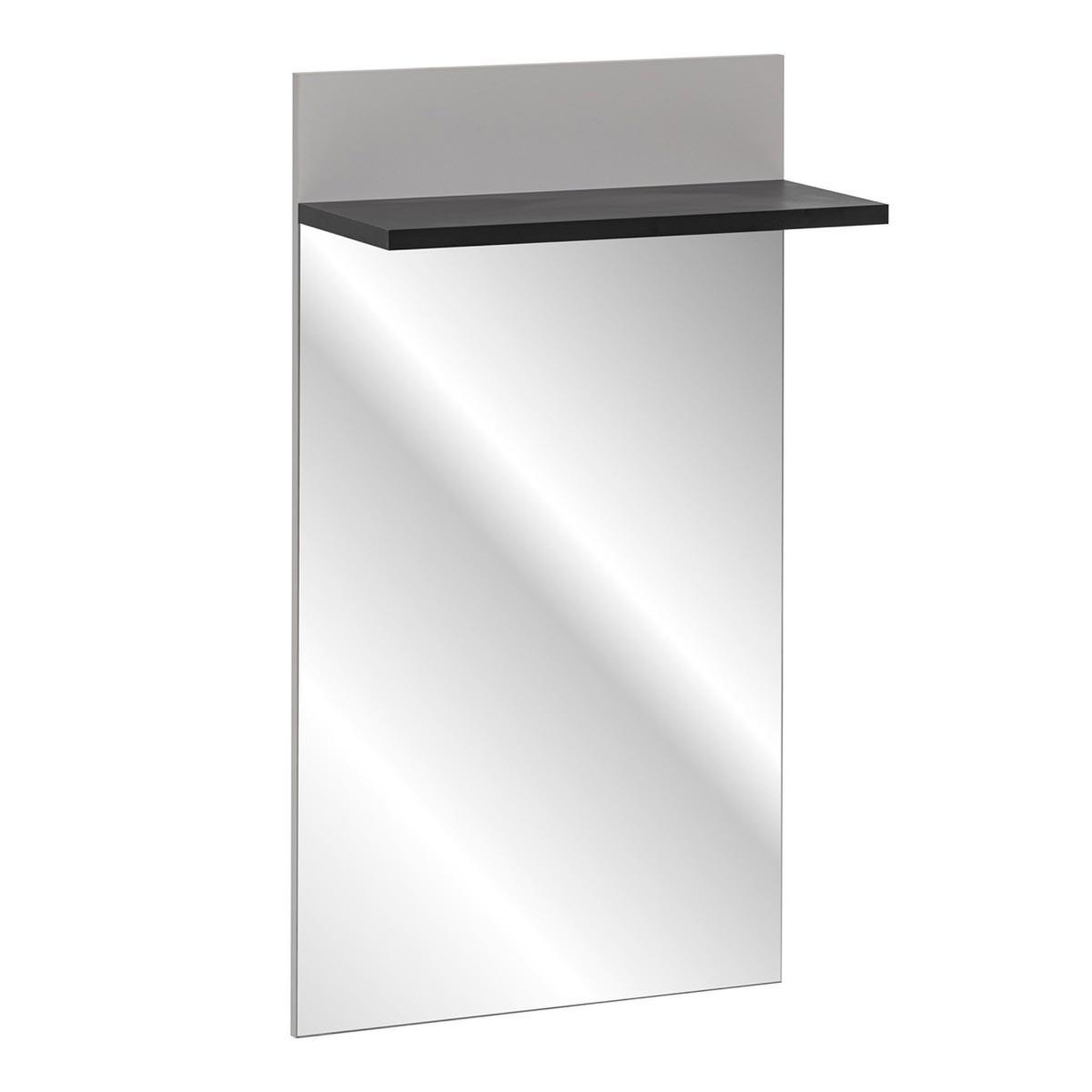 Paris Prix Miroir mural avec étagère  hugo  107cm gris & noir