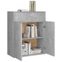 Voir la diapositive 5 : VIDAXL Buffet Gris beton 60x30x75 cm Bois d'ingenierie