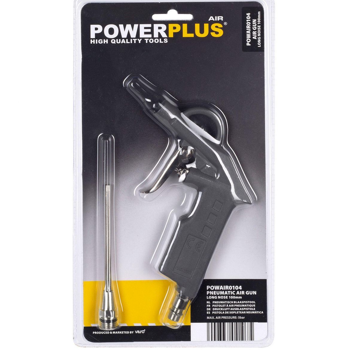 POWERPLUS Pistolet à air pneumatique à bec long