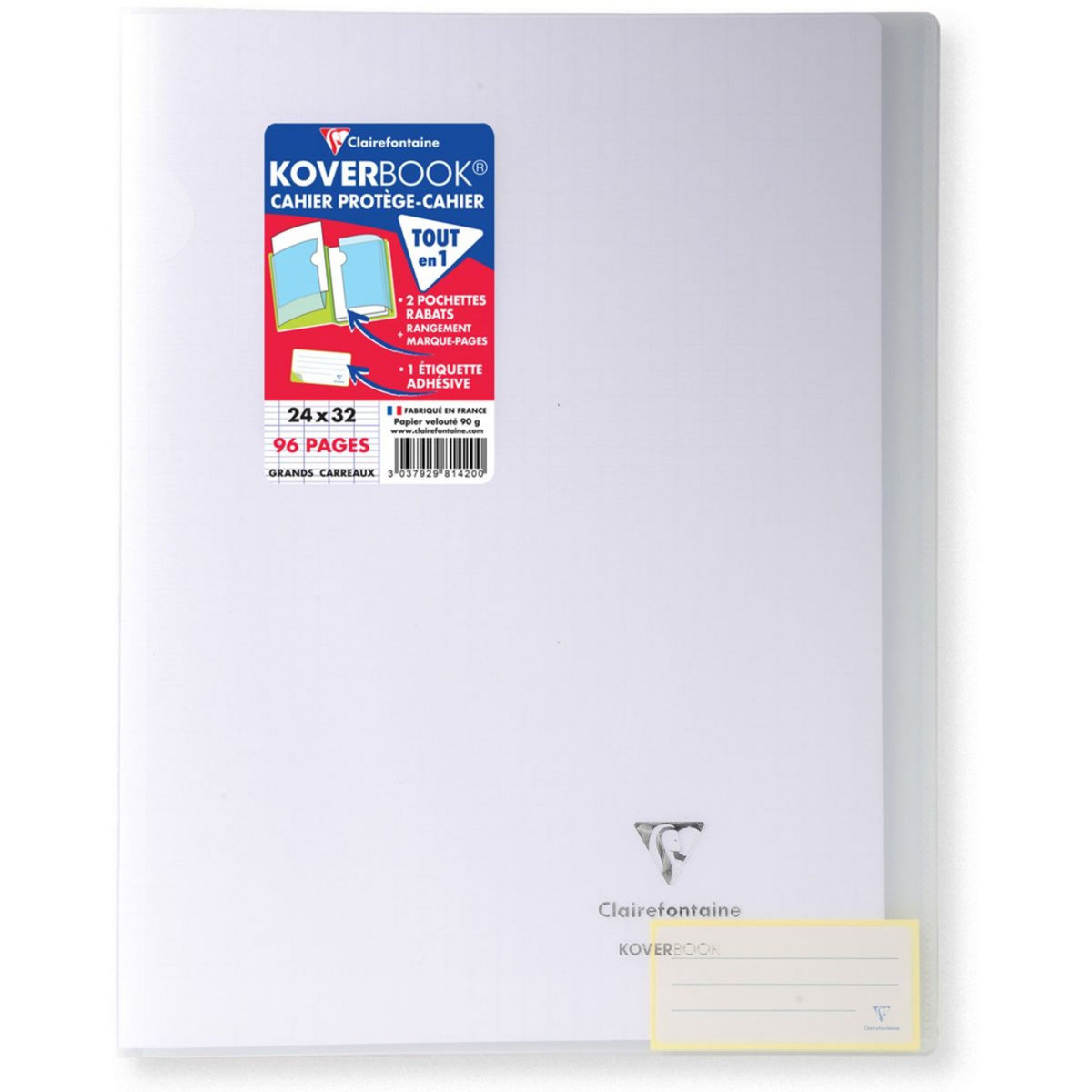 Porte-document Clairefontaine 42x59.4cm - Polypro Zip Noir A2