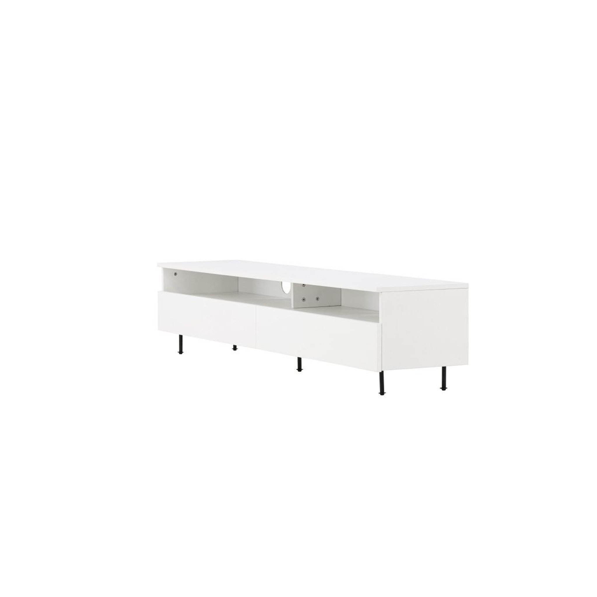 Voir la diapositive 6 : Paris Prix Meuble tv 2 tiroirs  navarra  180cm blanc