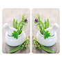 Voir la diapositive 1 : Wenko 2 Couvre-plaques universel Herbes - 30 x 52 cm - Vert et blanc