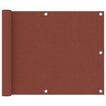 VIDAXL Ecran de balcon Terre cuite 75x500 cm Tissu Oxford