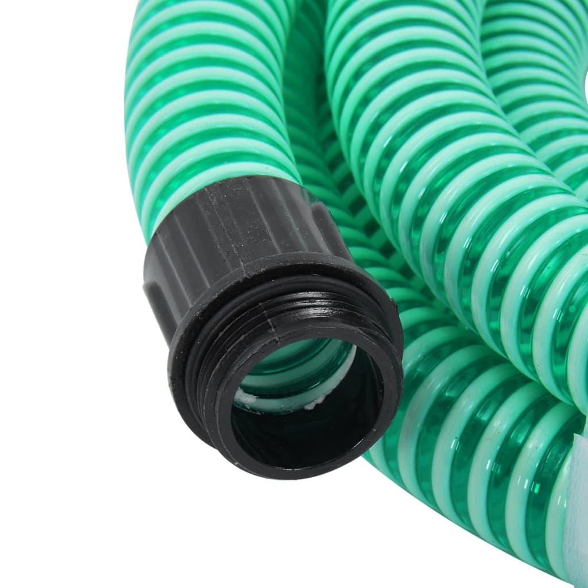 Voir la diapositive 3 : VIDAXL Tuyau d'aspiration avec raccords en laiton vert 1,1  20 m PVC