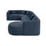 Voir la diapositive 5 : LISA DESIGN Ikare - canapé modulable d'angle droit - 6 places - en tissu
