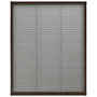 Voir la diapositive 2 : VIDAXL Moustiquaire plissee pour fenetre Aluminium Marron 80x100 cm