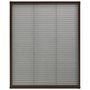 Voir la diapositive 2 : VIDAXL Moustiquaire plissee pour fenetre Aluminium Marron 80x100 cm