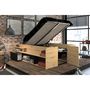 Voir la diapositive 1 : Lit coffre double avec rangement 140x190/200cm KING