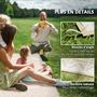 Voir la diapositive 5 : OUTSUNNY Tapis d'extérieur réversible motif graphique dim. 3,7 x 2,7 m sac transport inclus kaki beige
