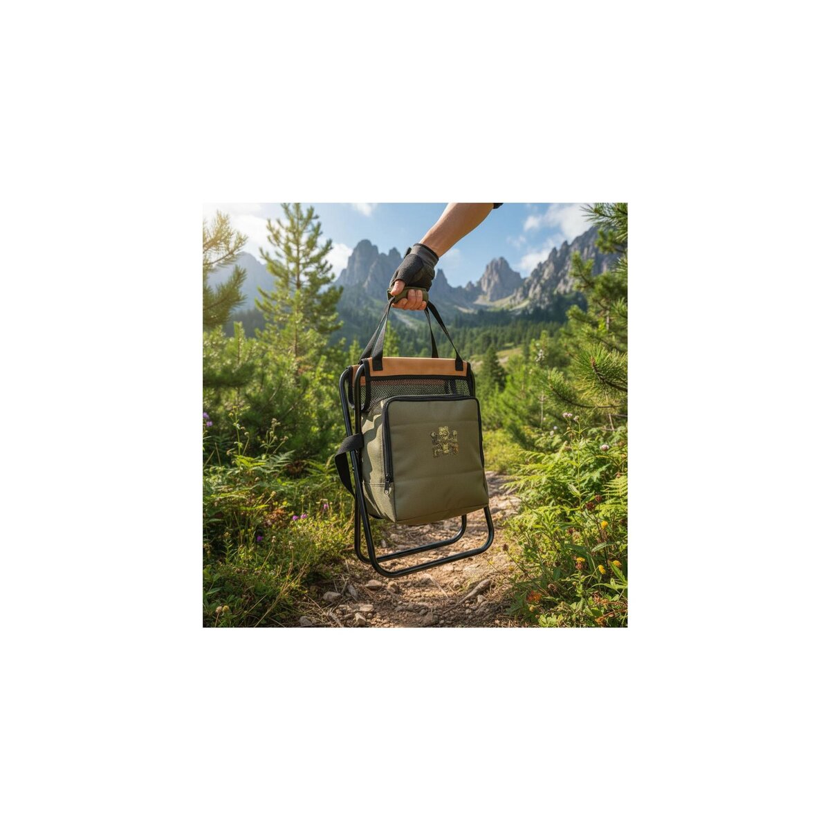 Koh Lanta Siège de camping pliable - Koh Lanta - Compartiment avec sac isotherme