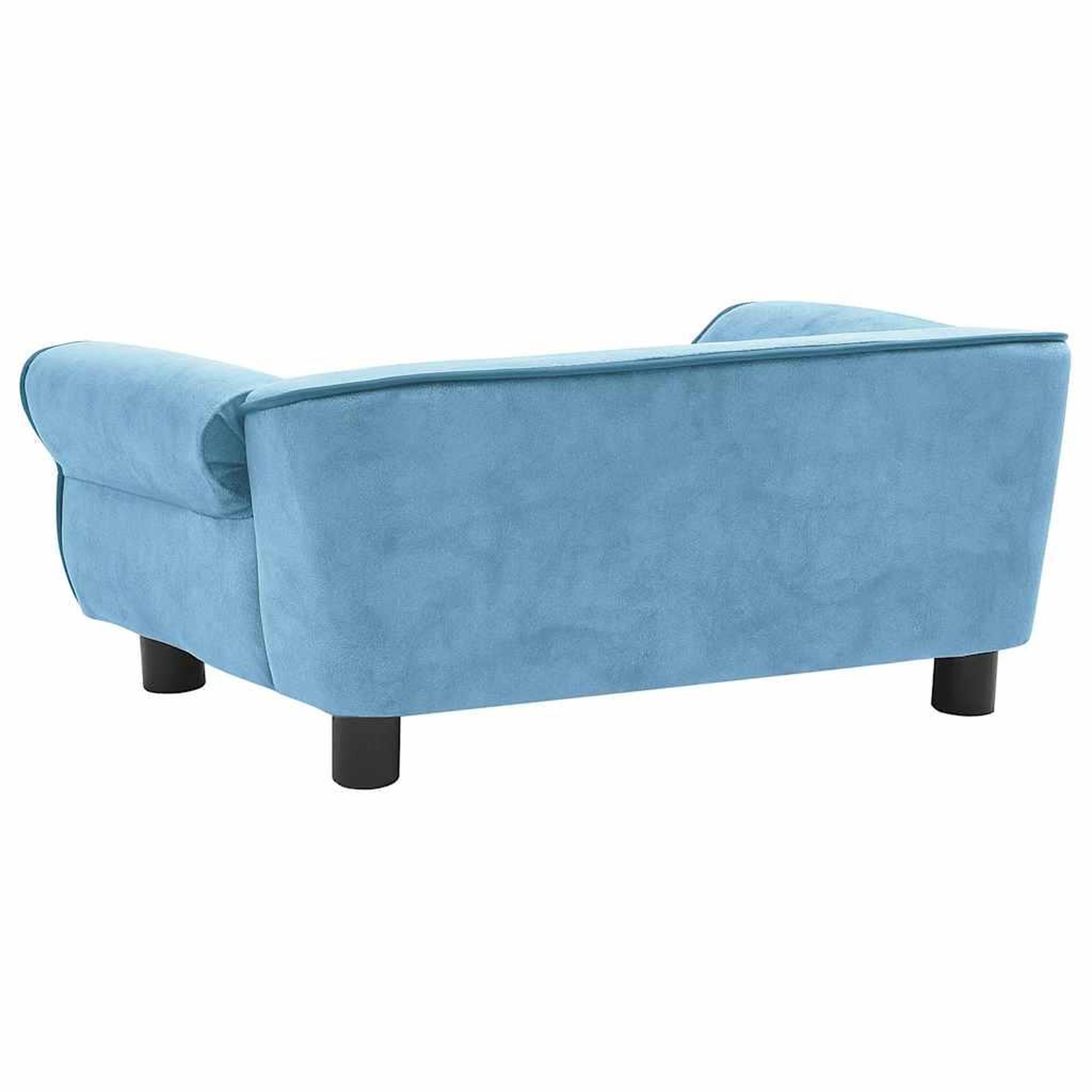 Voir la diapositive 4 : VIDAXL Canape pour chien Turquoise 72x45x30 cm Peluche