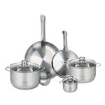 ELO Ensemble de 2 Poêles de cuisson 24 et 32 cm et 3 faitouts 12, 20 et 24 cm Elo Profi Brillant