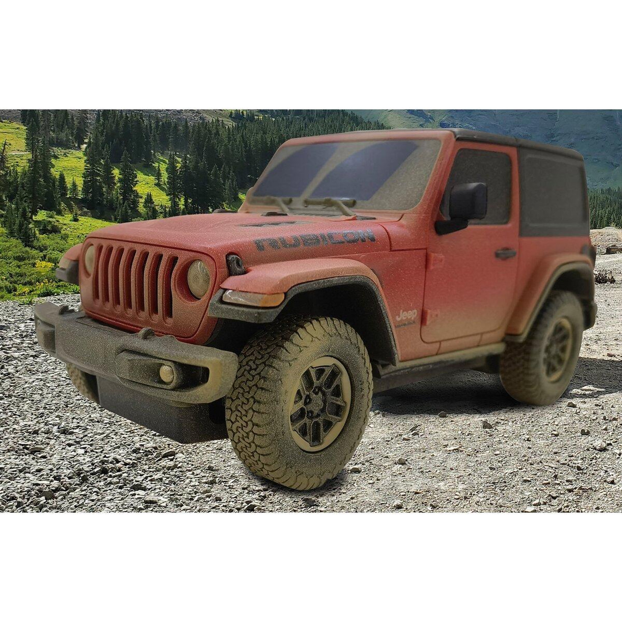 Voir la diapositive 2 : Jamara Voiture télécommandée jeep wrangler rubicon 1:24 muddy 2,4ghz