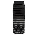JACQUELINE DE YONG Jupe  à Rayures Femme JDY Bloom. Coloris disponibles : Noir