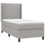 Voir la diapositive 3 : VIDAXL Sommier a lattes de lit avec matelas Gris clair 80x200 cm Tissu
