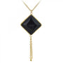 Voir la diapositive 1 : SC BOHEME Collier SC Bohème orné d'un onyx noir en acier inoxydable