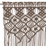 Voir la diapositive 3 : VIDAXL Rideau en macrame Taupe 140x240 cm Coton