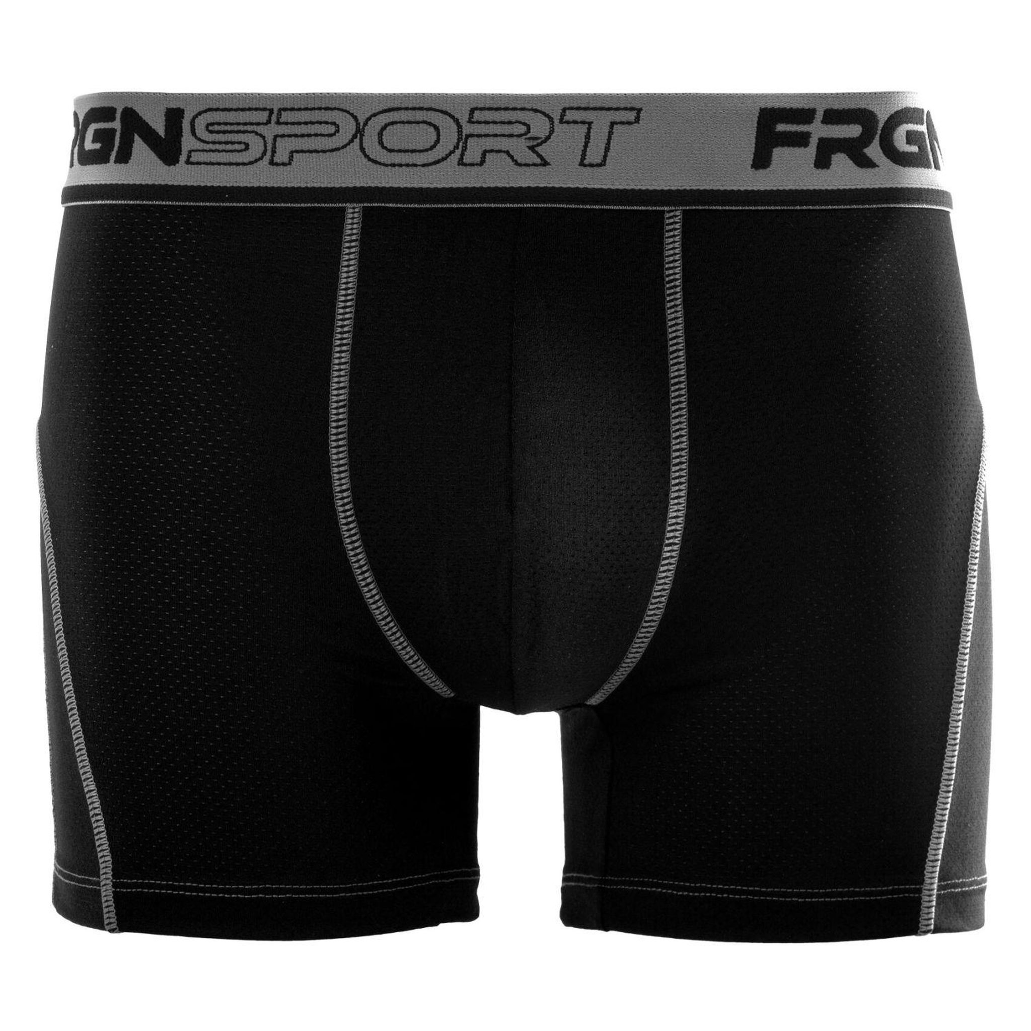 Voir la diapositive 5 : FREEGUN Lot de 4 boxers homme aktiv sport fluo