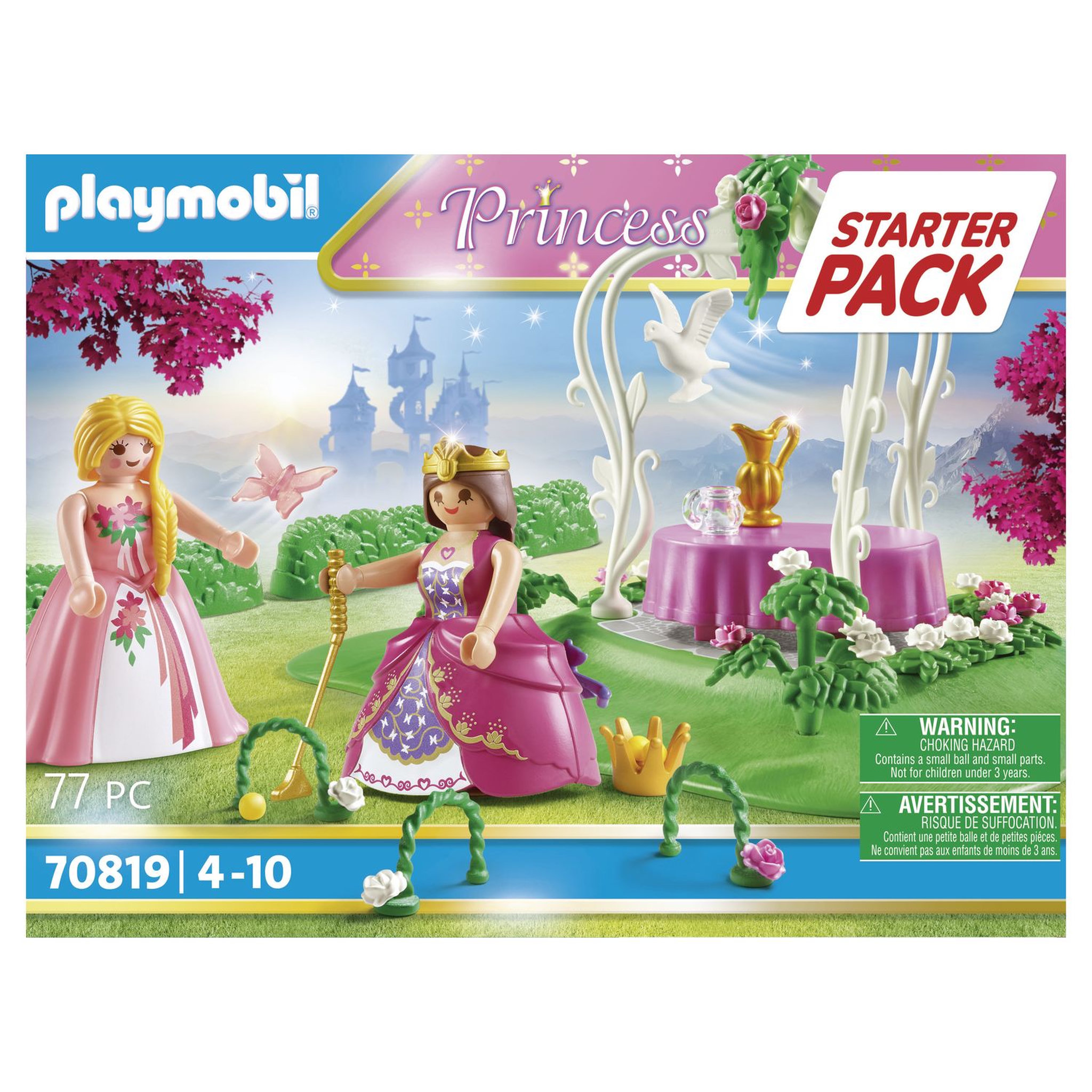 Voir la diapositive 2 : PLAYMOBIL Princess 70819 Starter Pack Princesses et jardin fleuri