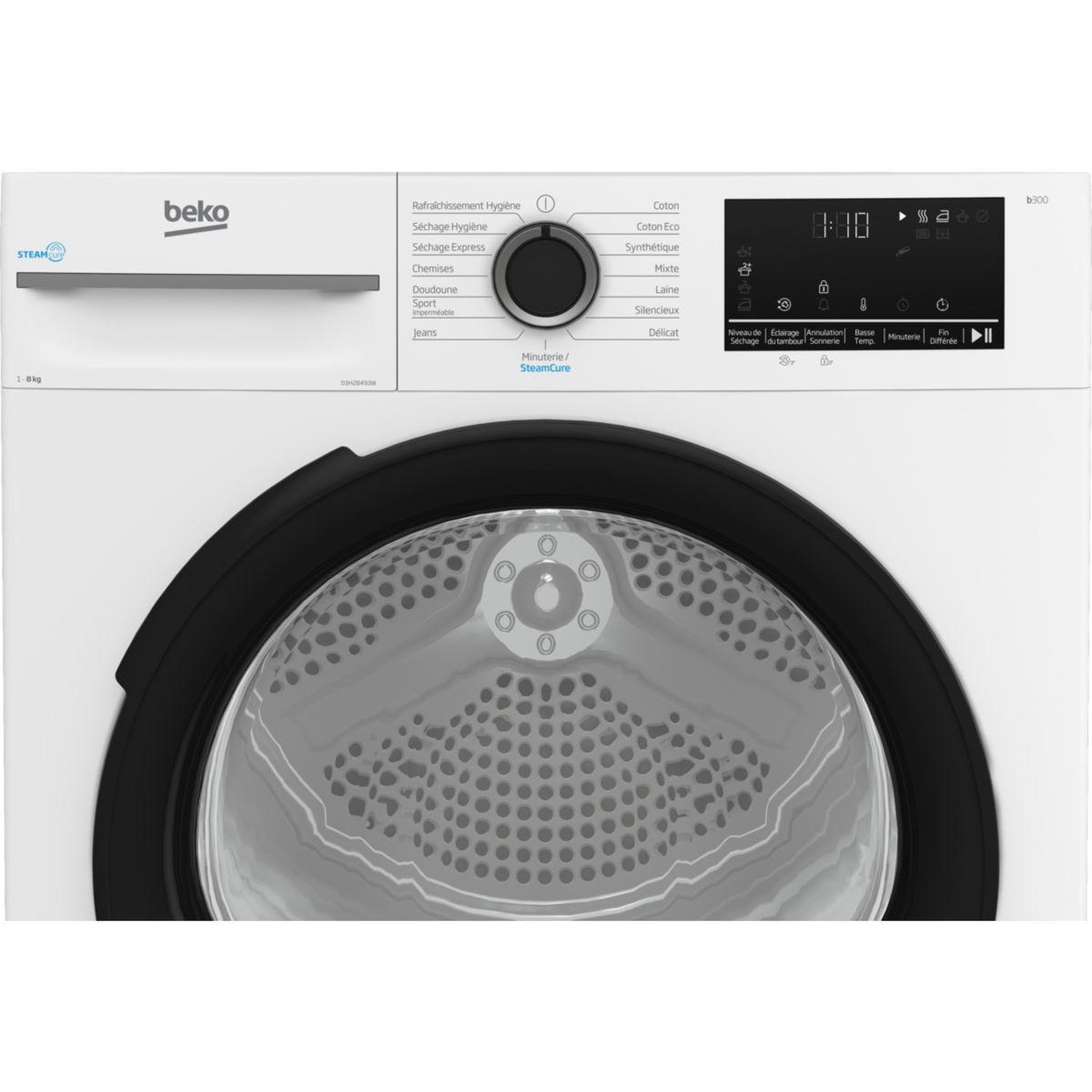Voir la diapositive 4 : Beko Sèche linge pompe à chaleur D3H28493W