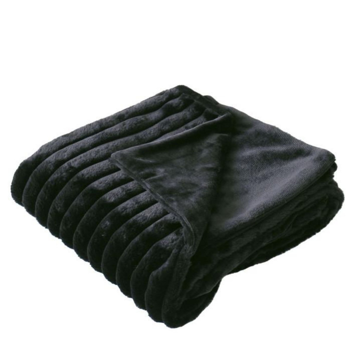 Paris Prix Plaid XL Imitation Fourrure  Matisse  180x220cm Noir