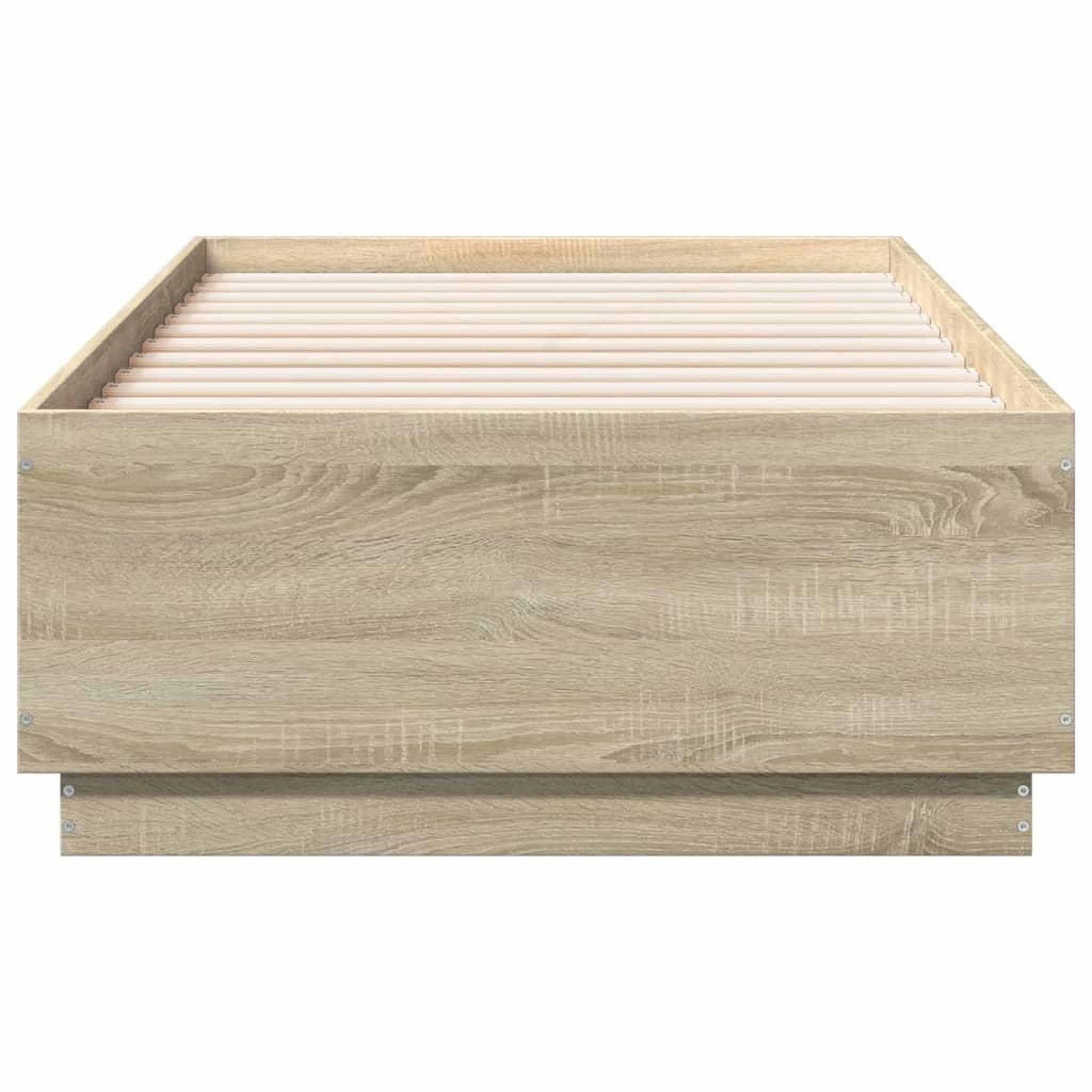 Voir la diapositive 4 : VIDAXL Cadre de lit sans matelas chene sonoma 90x190 cm