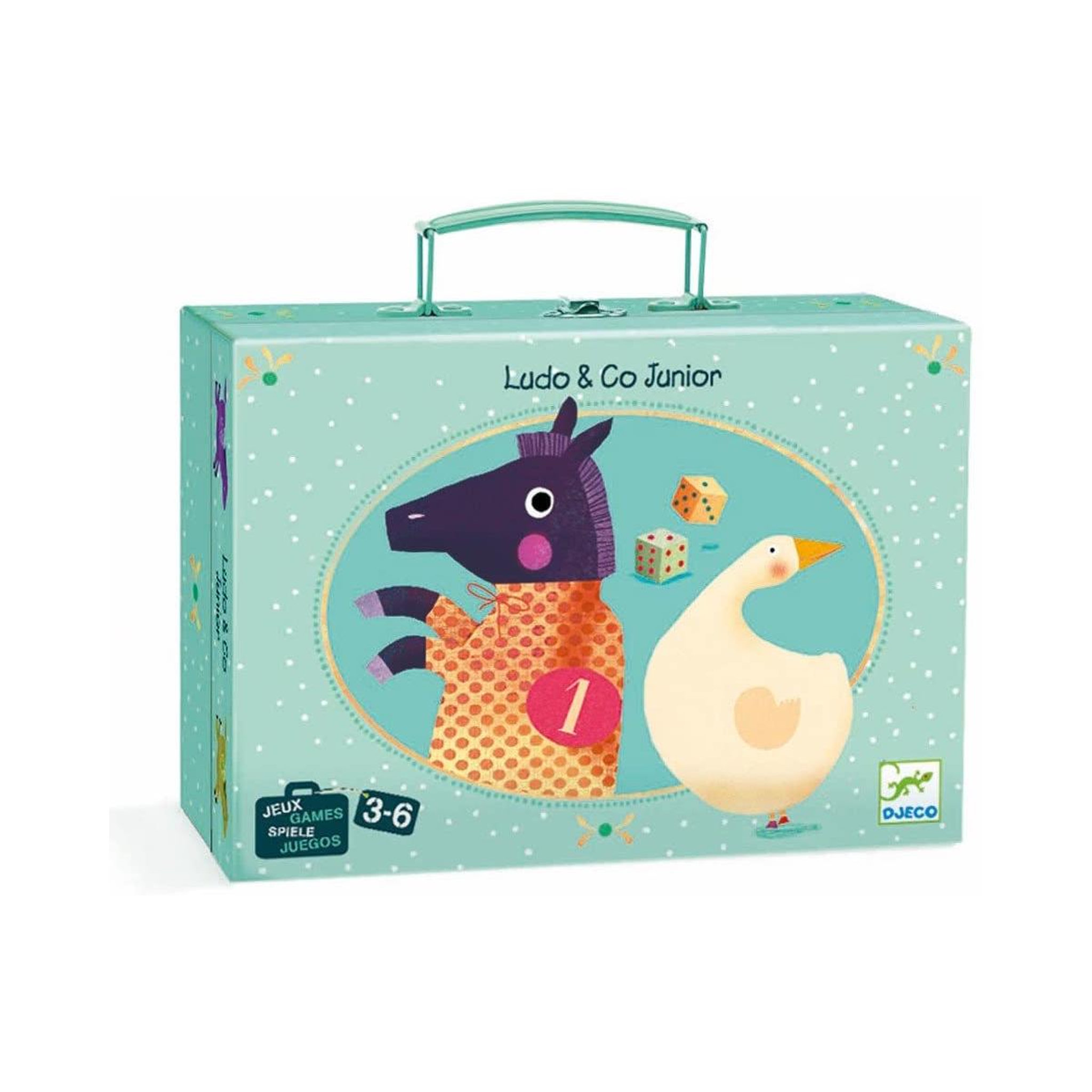 Voir la diapositive 3 : Djeco Jeux classiques Ludo  and  Co junior