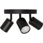 Voir la diapositive 2 : ATMOSPHERA Plafonnier 3 Spots Orientables  Vico  20cm Noir