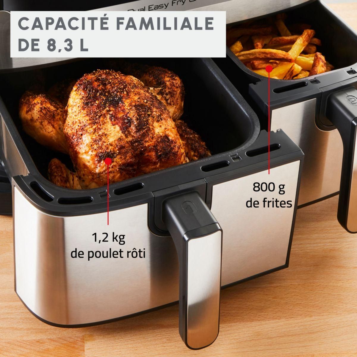 MOULINEX Friteuse sans huile Easy Fry and Grill Dual XXL 8,3L  EZ905D20