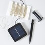 CEMONJARDIN Guirlande lumineuse solaire 200 micro LED