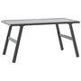 Voir la diapositive 5 : VIDAXL Table basse de jardin noir 90x45x35 cm acier enduit de poudre