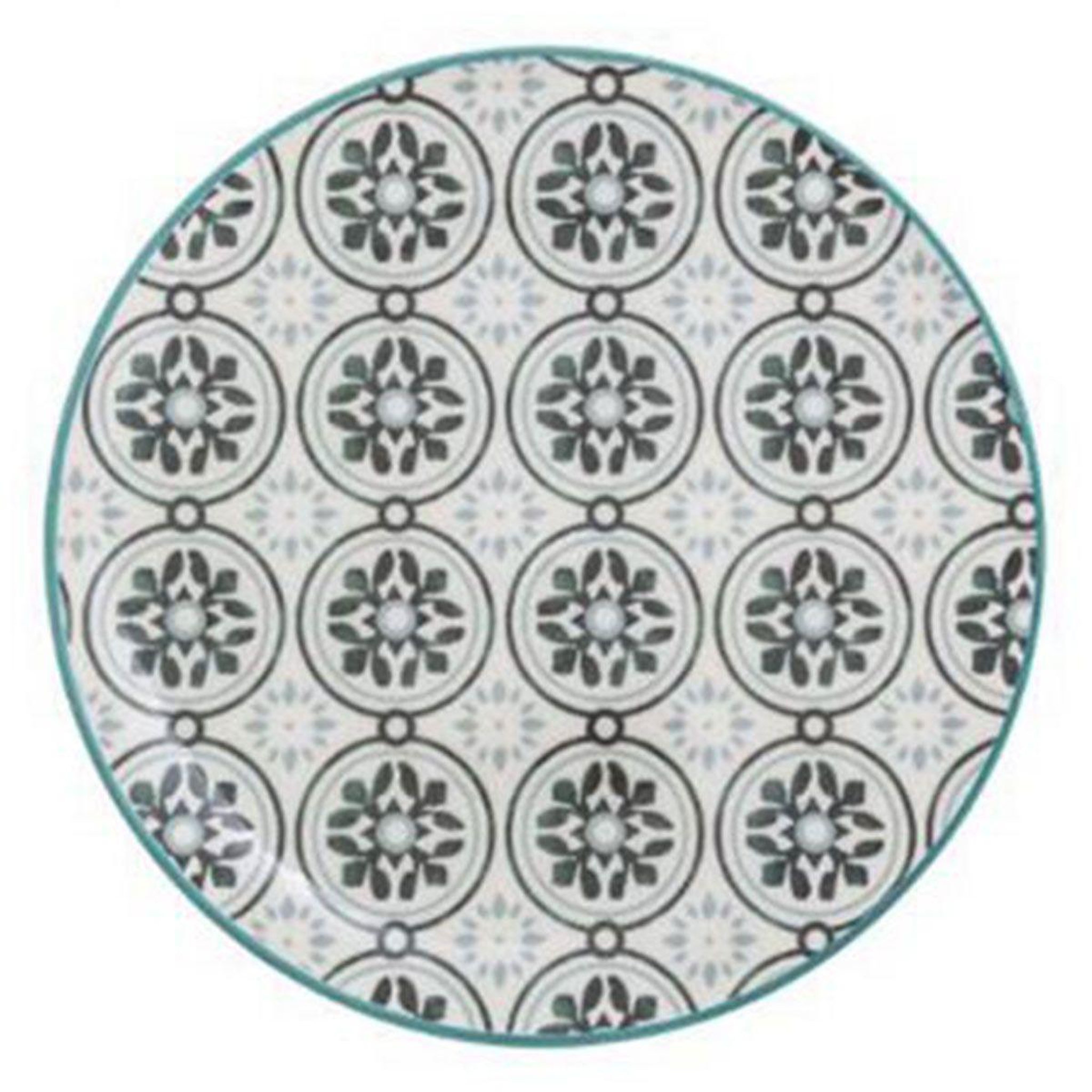 SECRET DE GOURMET Lot de 6 assiettes à dessert  dolce  22cm vert