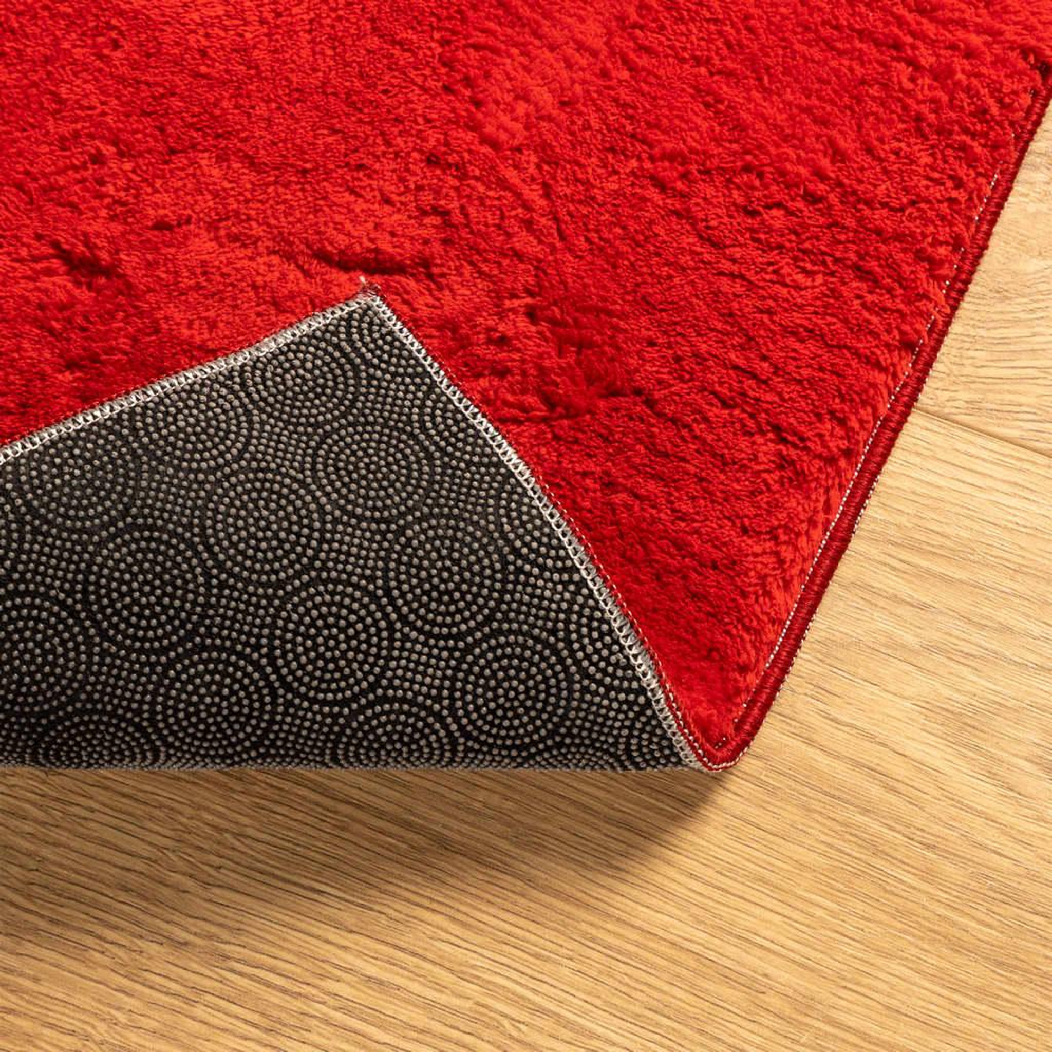 Voir la diapositive 5 : VIDAXL Tapis HUARTE a poils courts doux et lavable rouge 160x230 cm