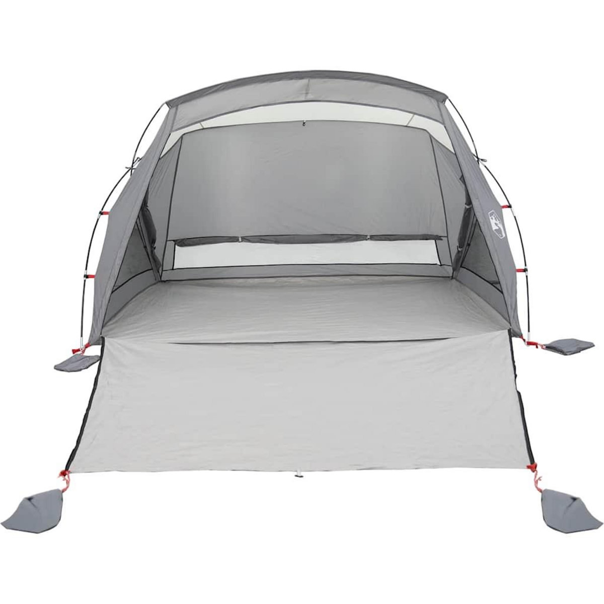 VIDAXL Tente de plage 2 personnes gris impermeable