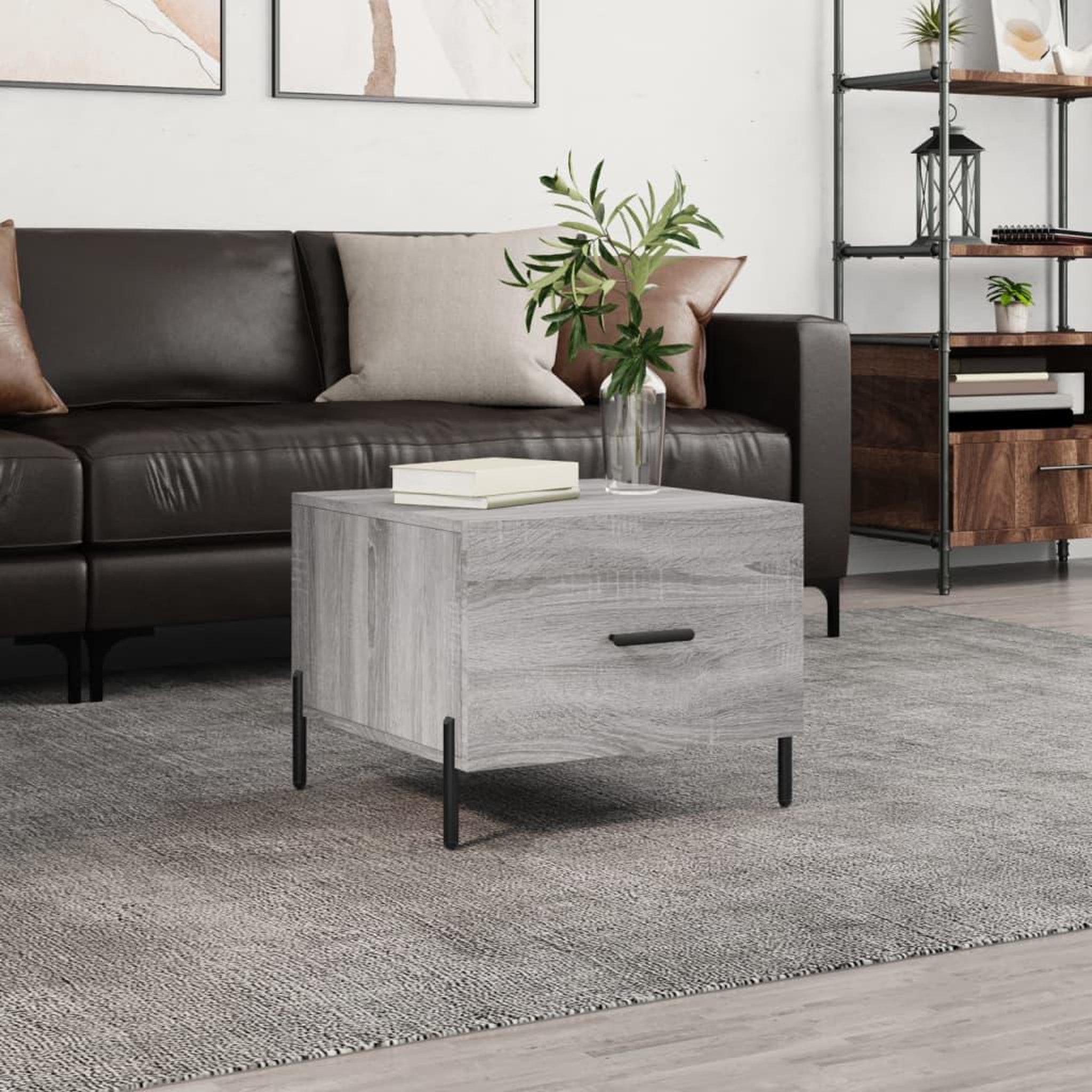 VIDAXL Table basse Sonoma gris 50x50x40 cm Bois d'ingenierie