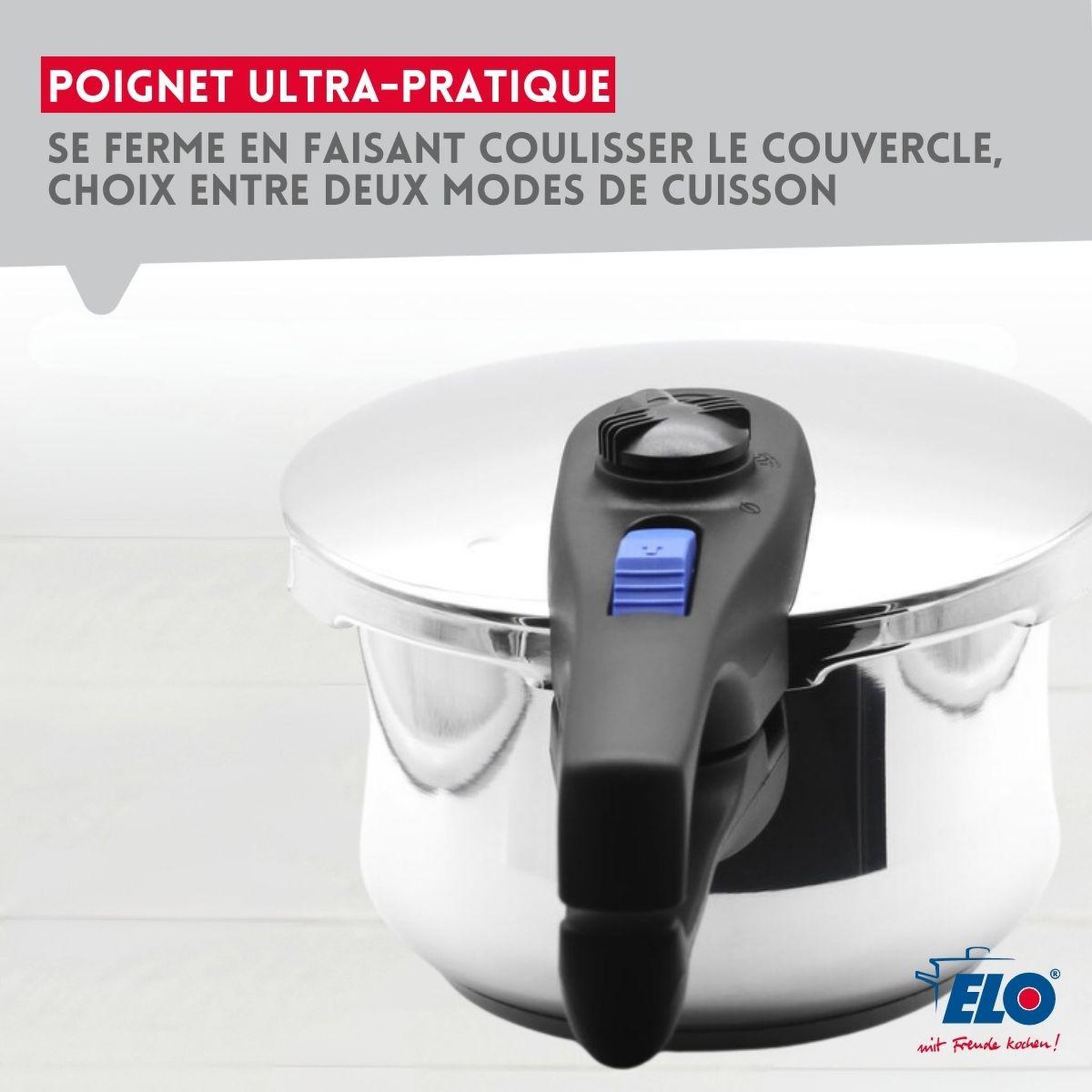 Voir la diapositive 4 : ELO Autocuiseur 18 cm d'une capacité de 2,7 litres elo praktika