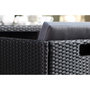 Voir la diapositive 5 : CONCEPT USINE MIAMI - Salon de jardin 10 places noir-gris + housse de protection MIAMI