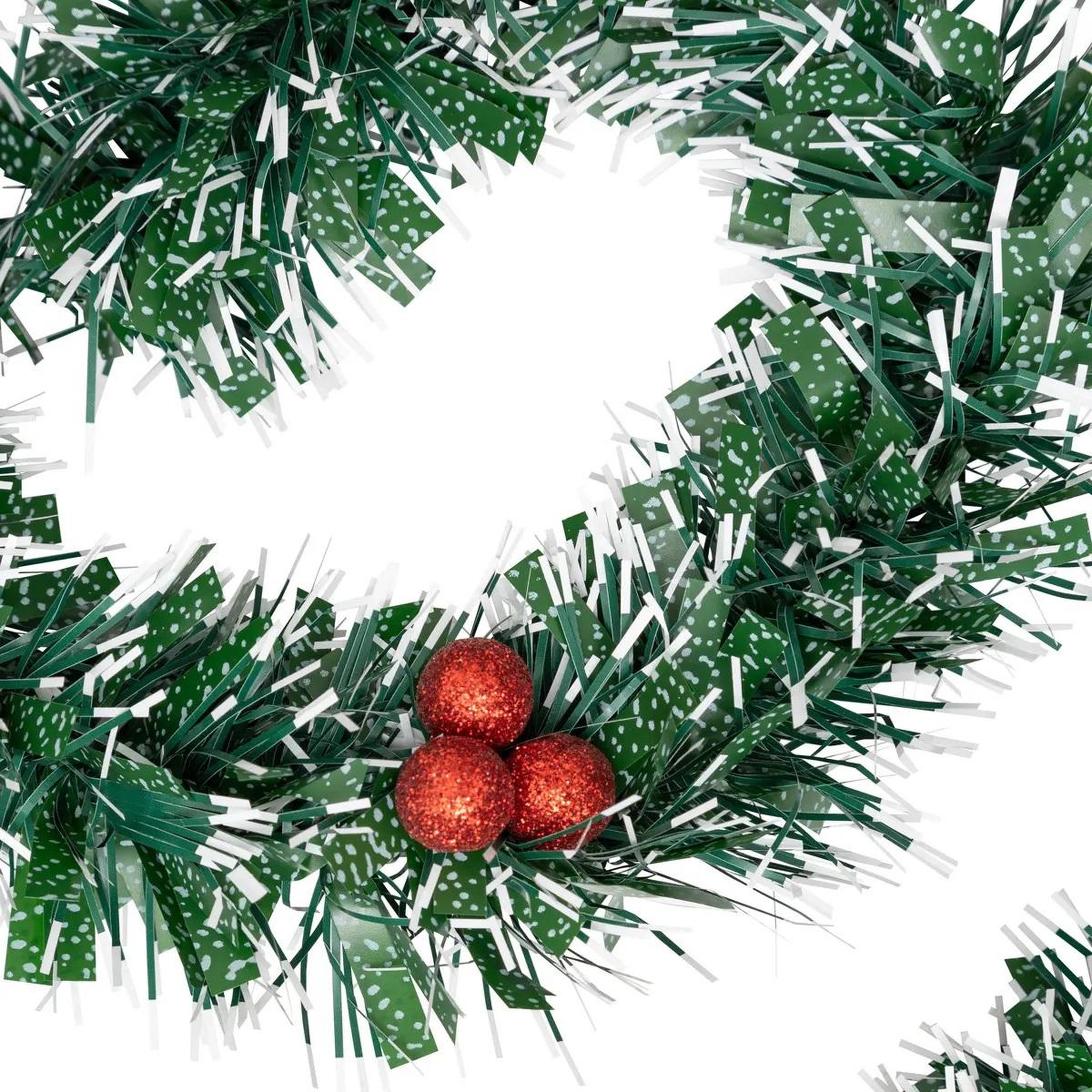 Voir la diapositive 2 : Eden Guirlande de noel 6 plis baies rouge
