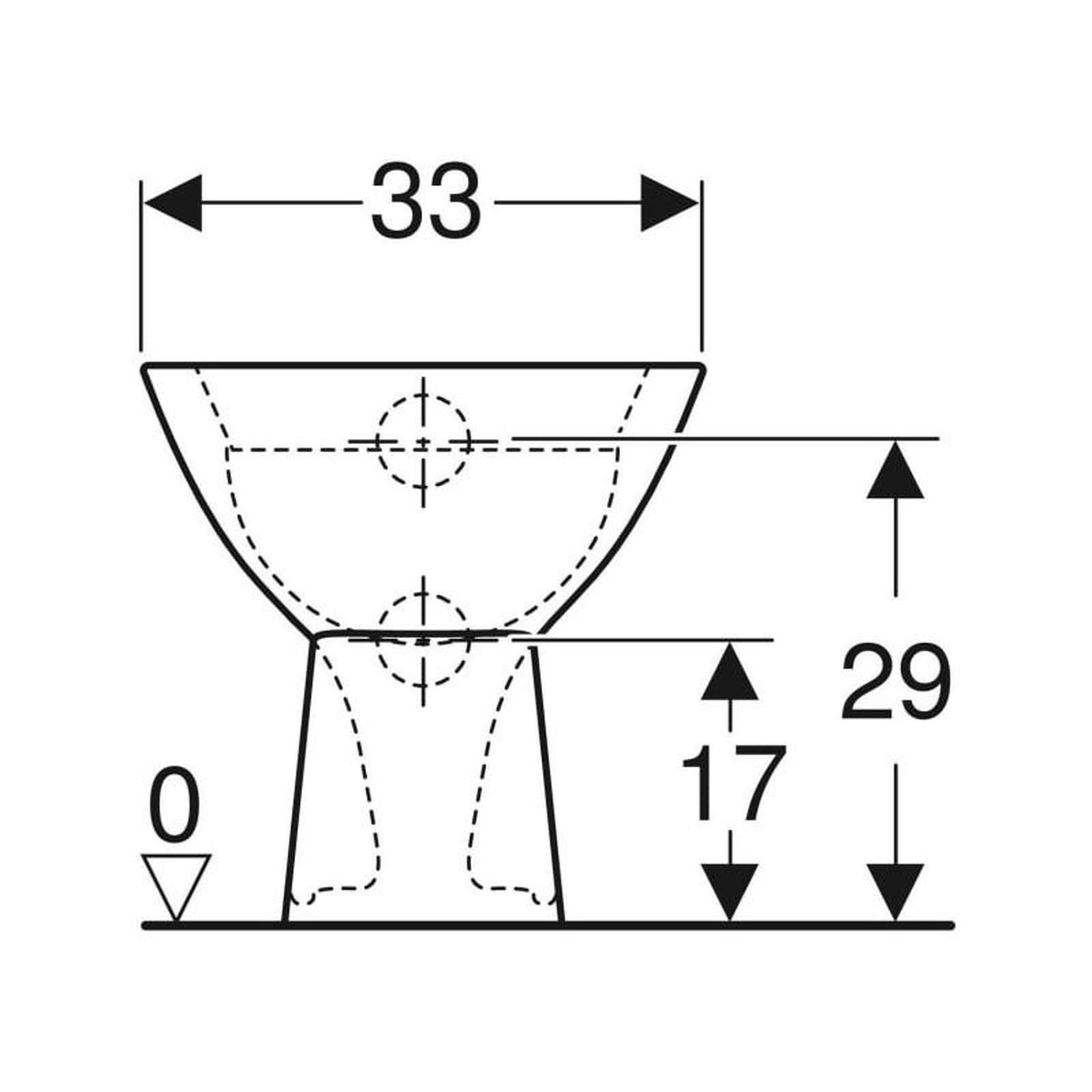 Voir la diapositive 2 : Geberit Cuvette WC au sol pour enfants BAMBINI GEBERIT 500.916.00.1